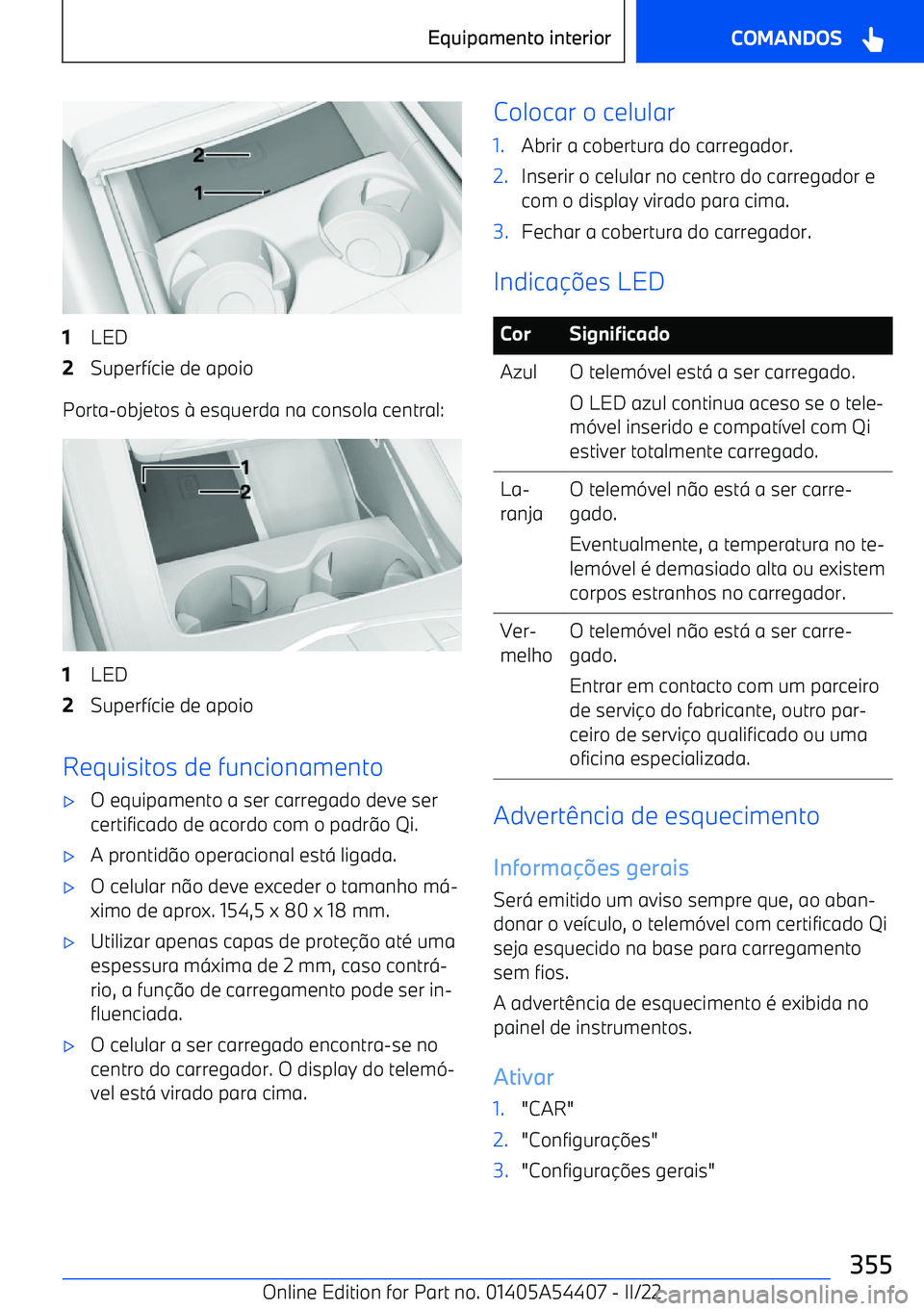 BMW X5 M 2022  Manual do condutor (in Portuguese) 1LED2Superf