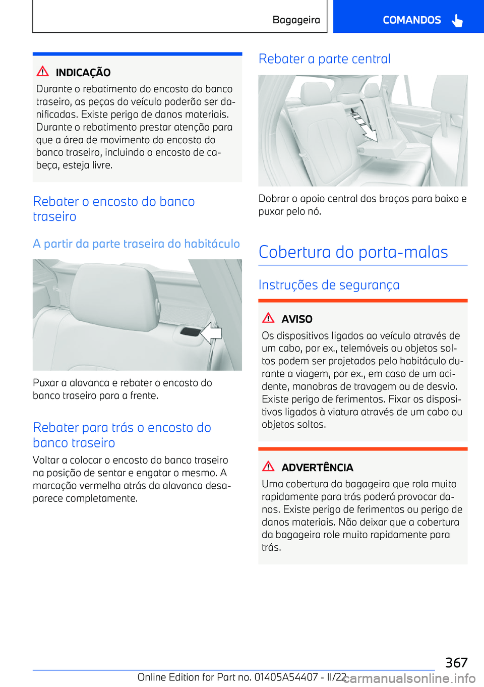 BMW X5 M 2022  Manual do condutor (in Portuguese) INDICA