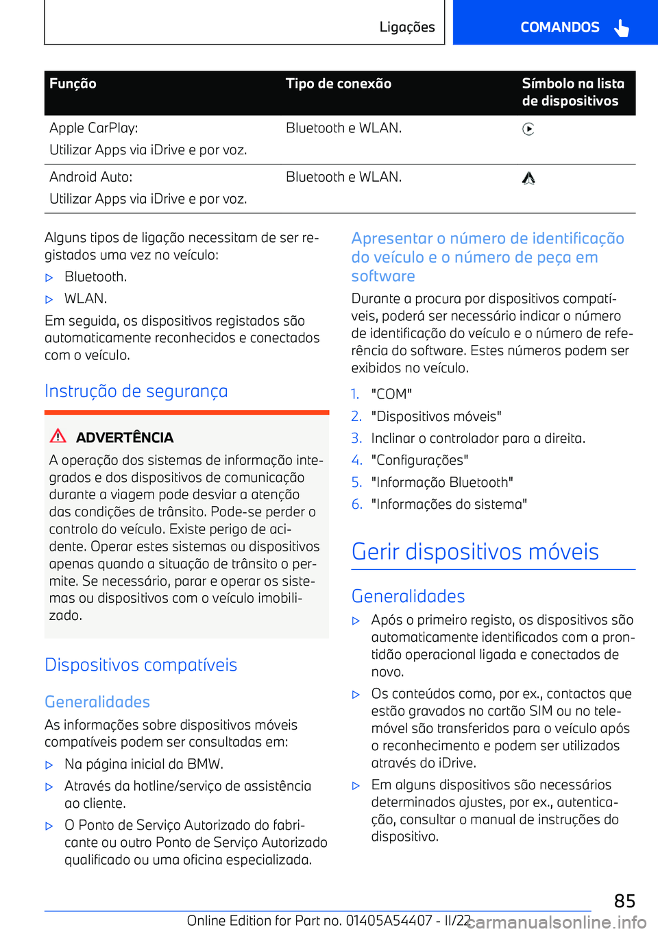 BMW X5 M 2022  Manual do condutor (in Portuguese) Fun