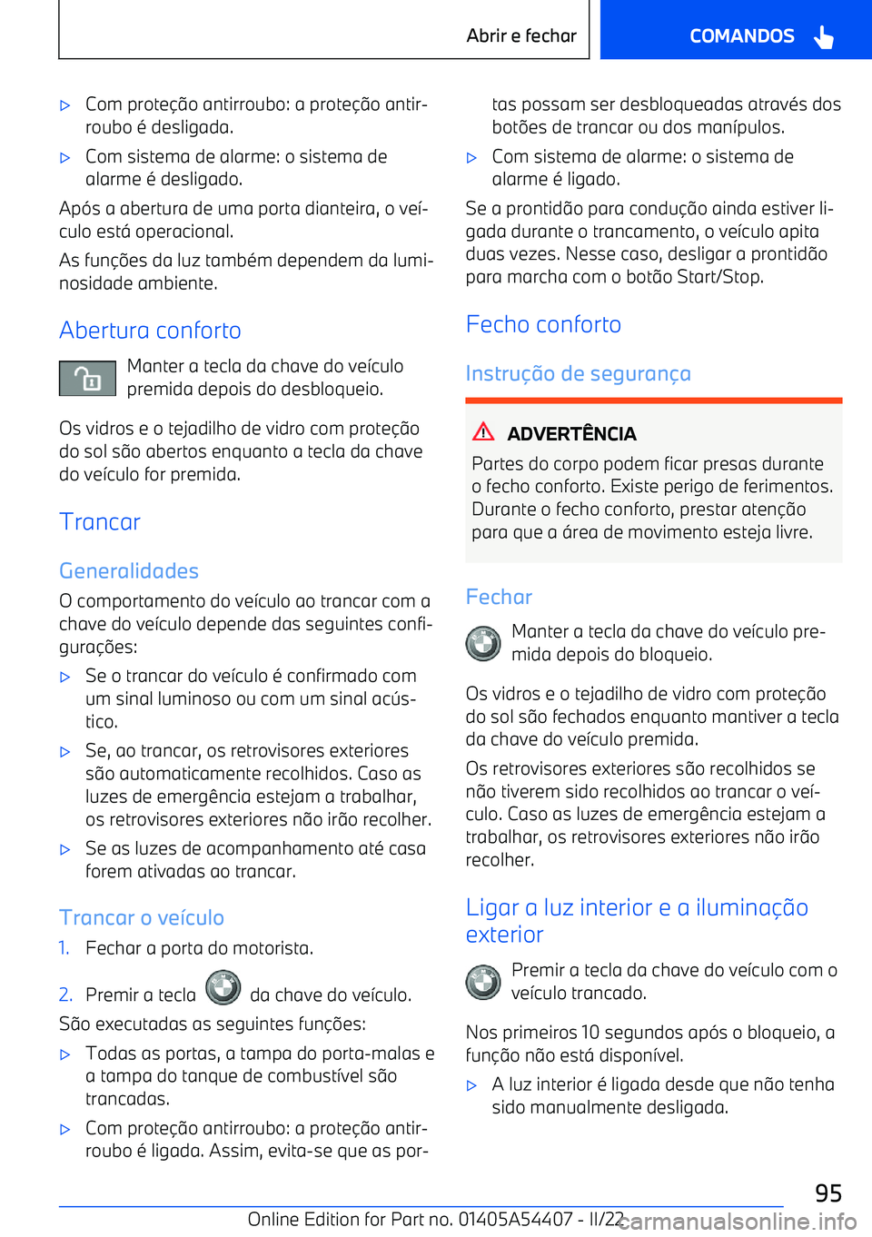 BMW X5 M 2022  Manual do condutor (in Portuguese) 