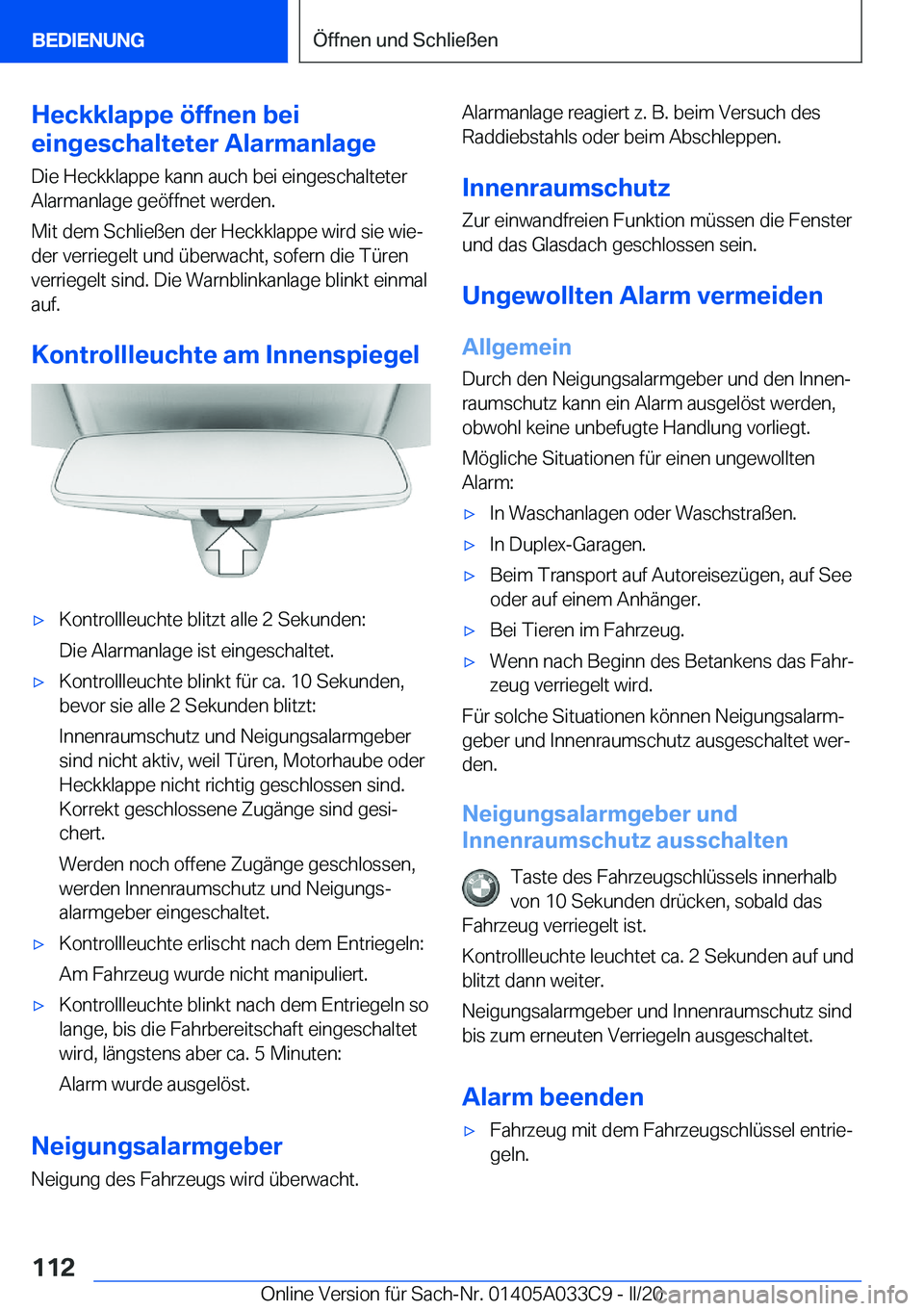 BMW X5 M 2020  Betriebsanleitungen (in German) �H�e�c�k�k�l�a�p�p�e��