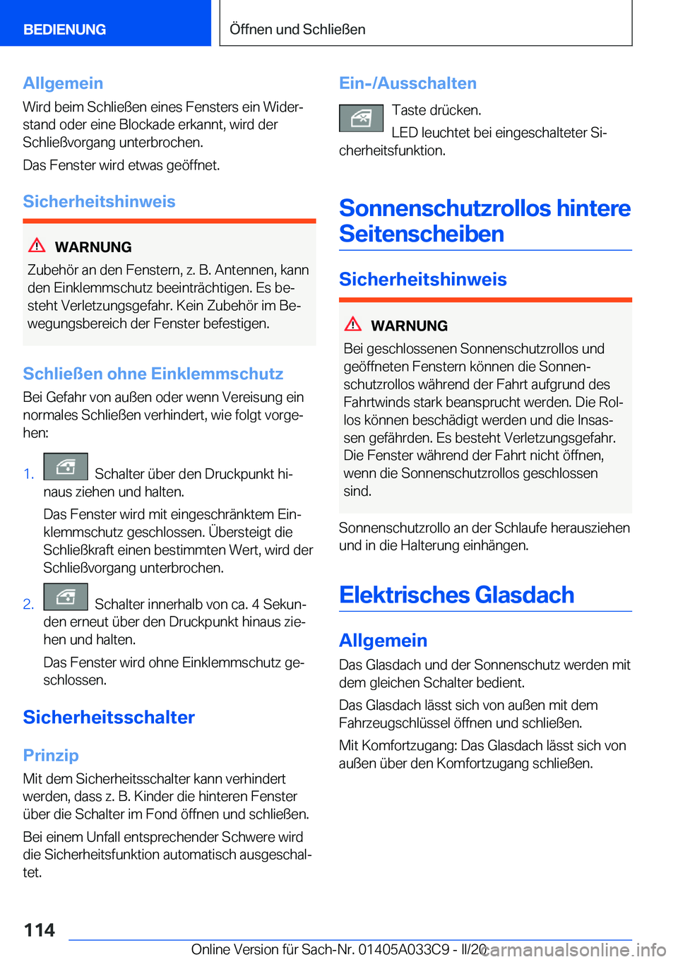 BMW X5 M 2020  Betriebsanleitungen (in German) �A�l�l�g�e�m�e�i�n�W�i�r�d��b�e�i�m��S�c�h�l�i�e�