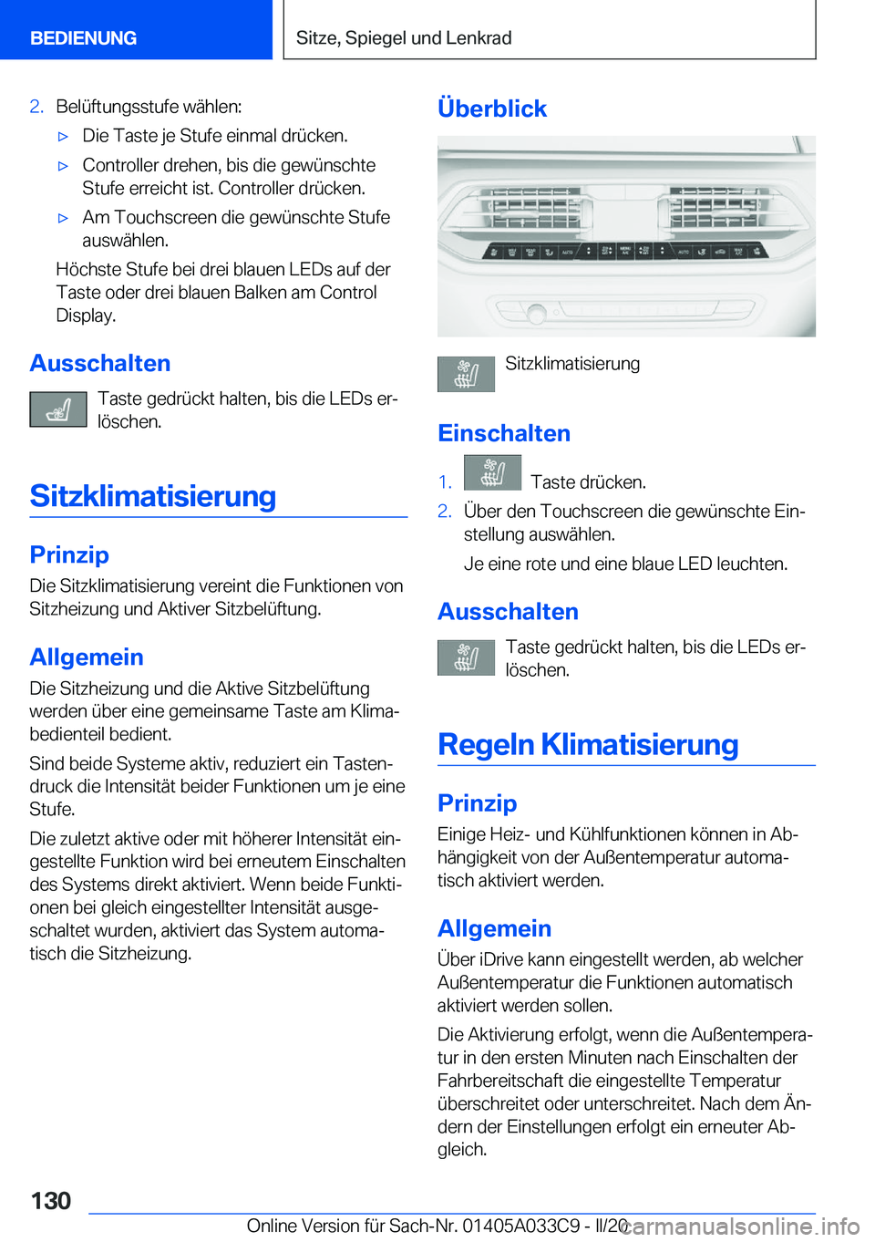 BMW X5 M 2020  Betriebsanleitungen (in German) �2�.�B�e�l�