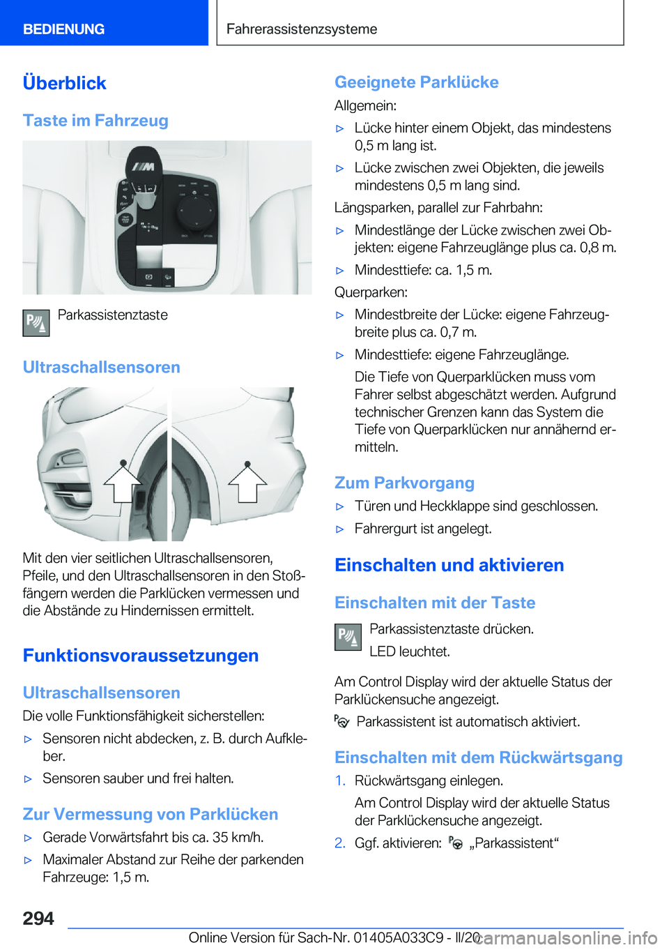BMW X5 M 2020  Betriebsanleitungen (in German) �