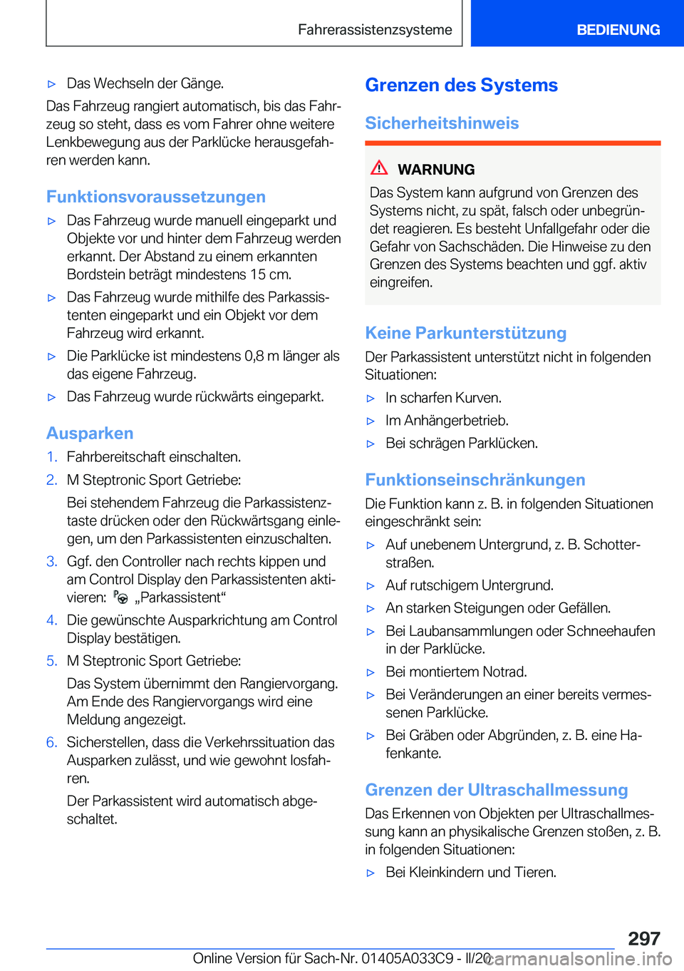 BMW X5 M 2020  Betriebsanleitungen (in German) 'x�D�a�s��W�e�c�h�s�e�l�n��d�e�r��G�