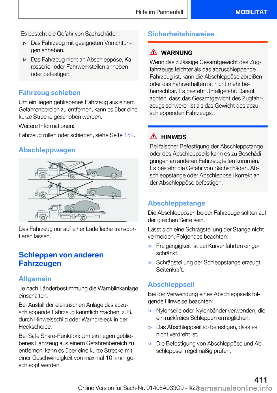BMW X5 M 2020  Betriebsanleitungen (in German) �E�s��b�e�s�t�e�h�t��d�i�e��G�e�f�a�h�r��v�o�n��S�a�c�h�s�c�h�