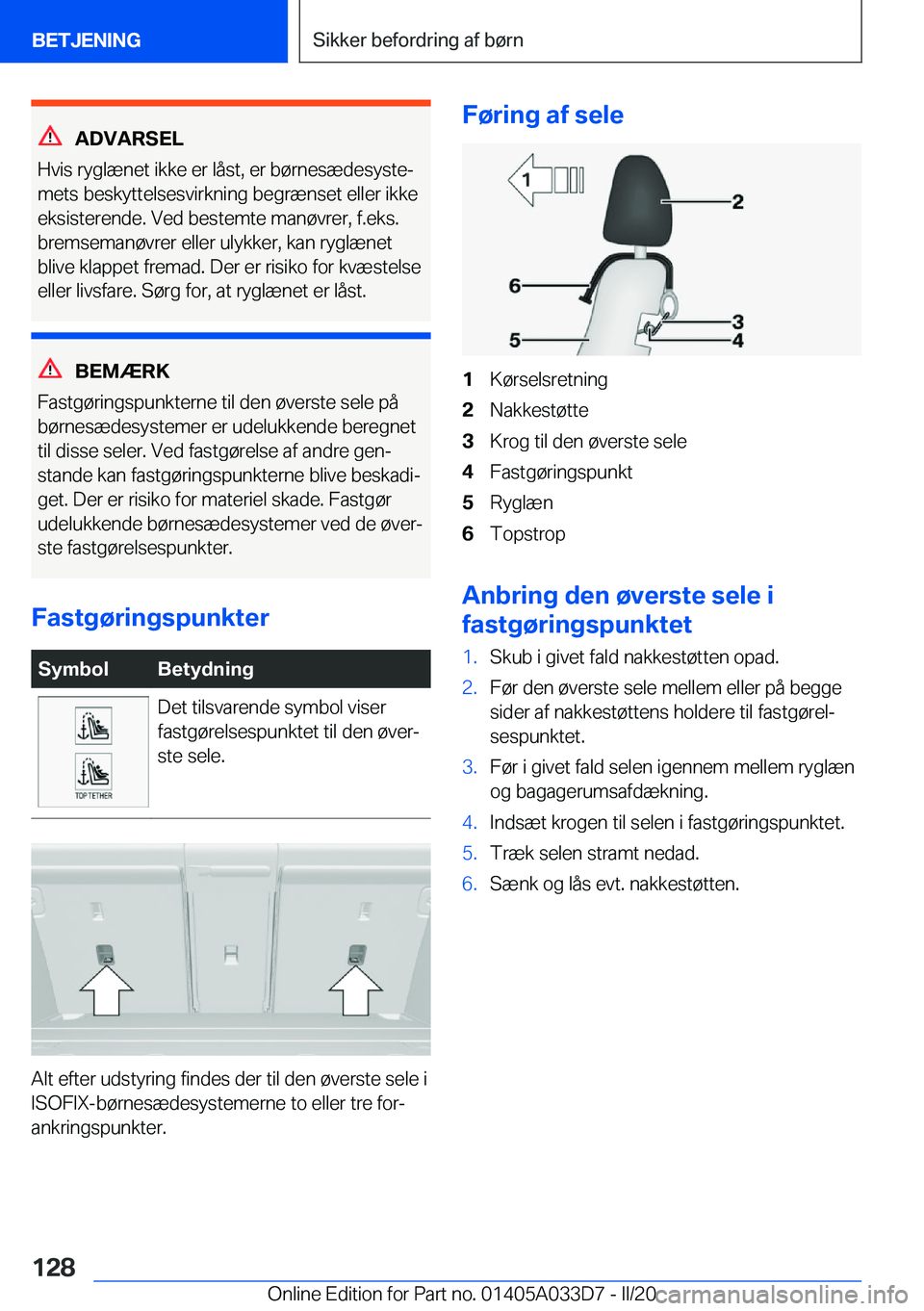 BMW X5 M 2020  InstruktionsbØger (in Danish) �A�D�V�A�R�S�E�L
�H�v�i�s��r�y�g�l�æ�n�e�t��i�k�k�e��e�r��l�å�s�t�,��e�r��b�
