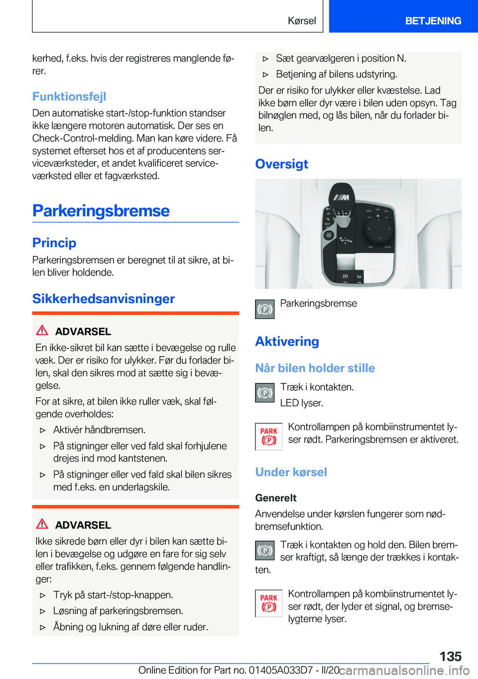 BMW X5 M 2020  InstruktionsbØger (in Danish) �k�e�r�h�e�d�,��f�.�e�k�s�.��h�v�i�s��d�e�r��r�e�g�i�s�t�r�e�r�e�s��m�a�n�g�l�e�n�d�e��f�