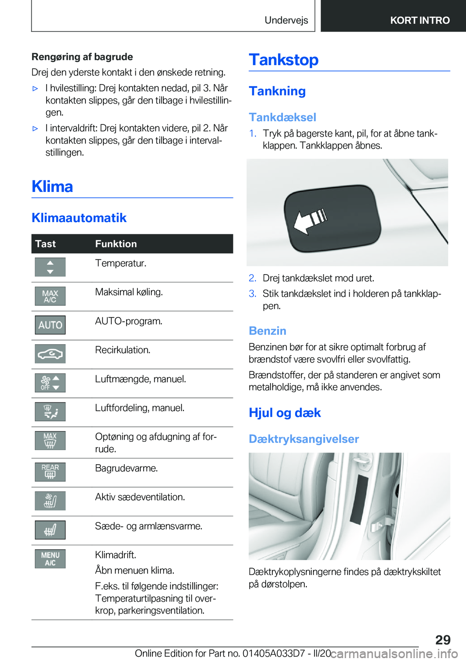 BMW X5 M 2020  InstruktionsbØger (in Danish) �R�e�n�g�