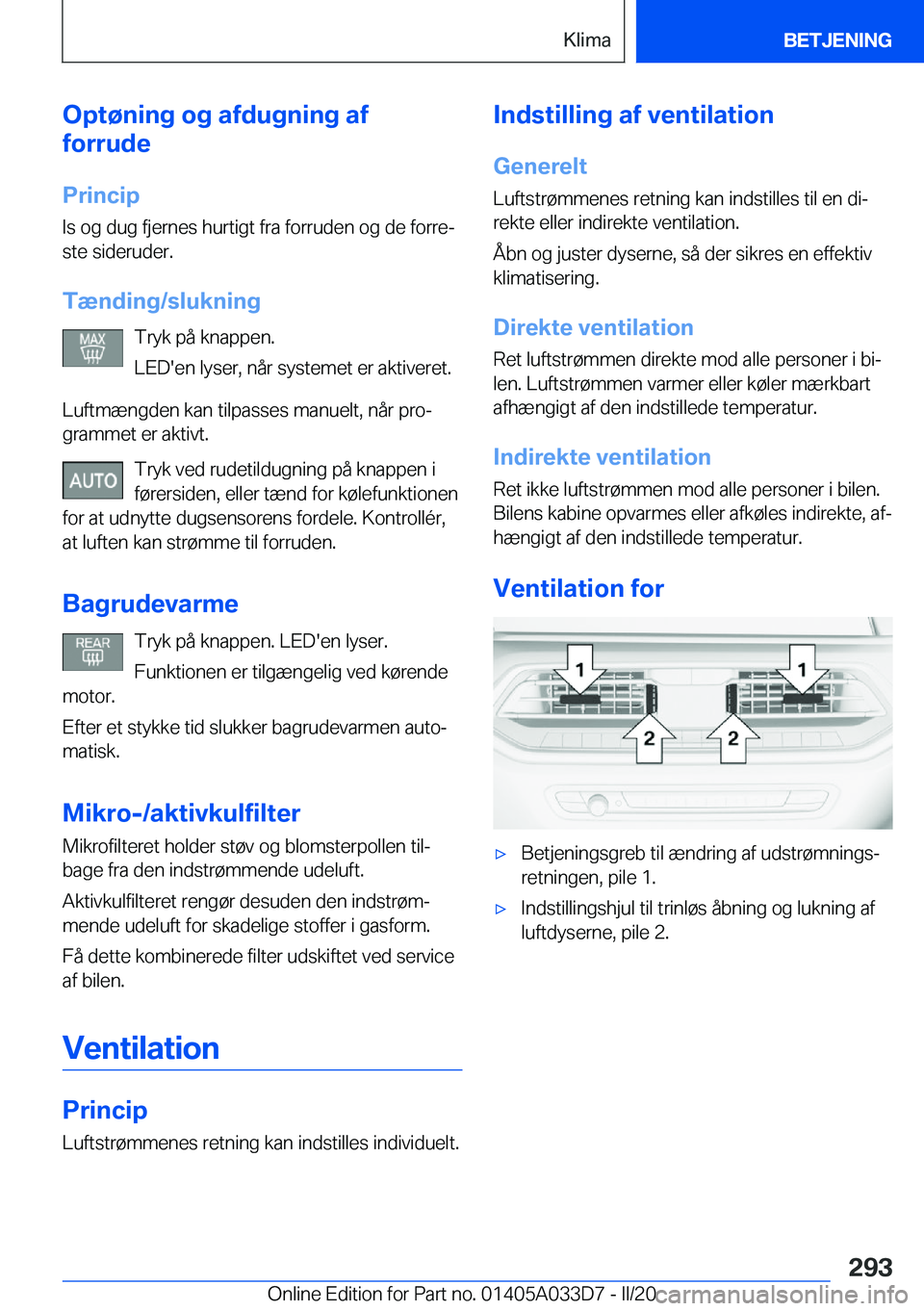 BMW X5 M 2020  InstruktionsbØger (in Danish) �O�p�t�