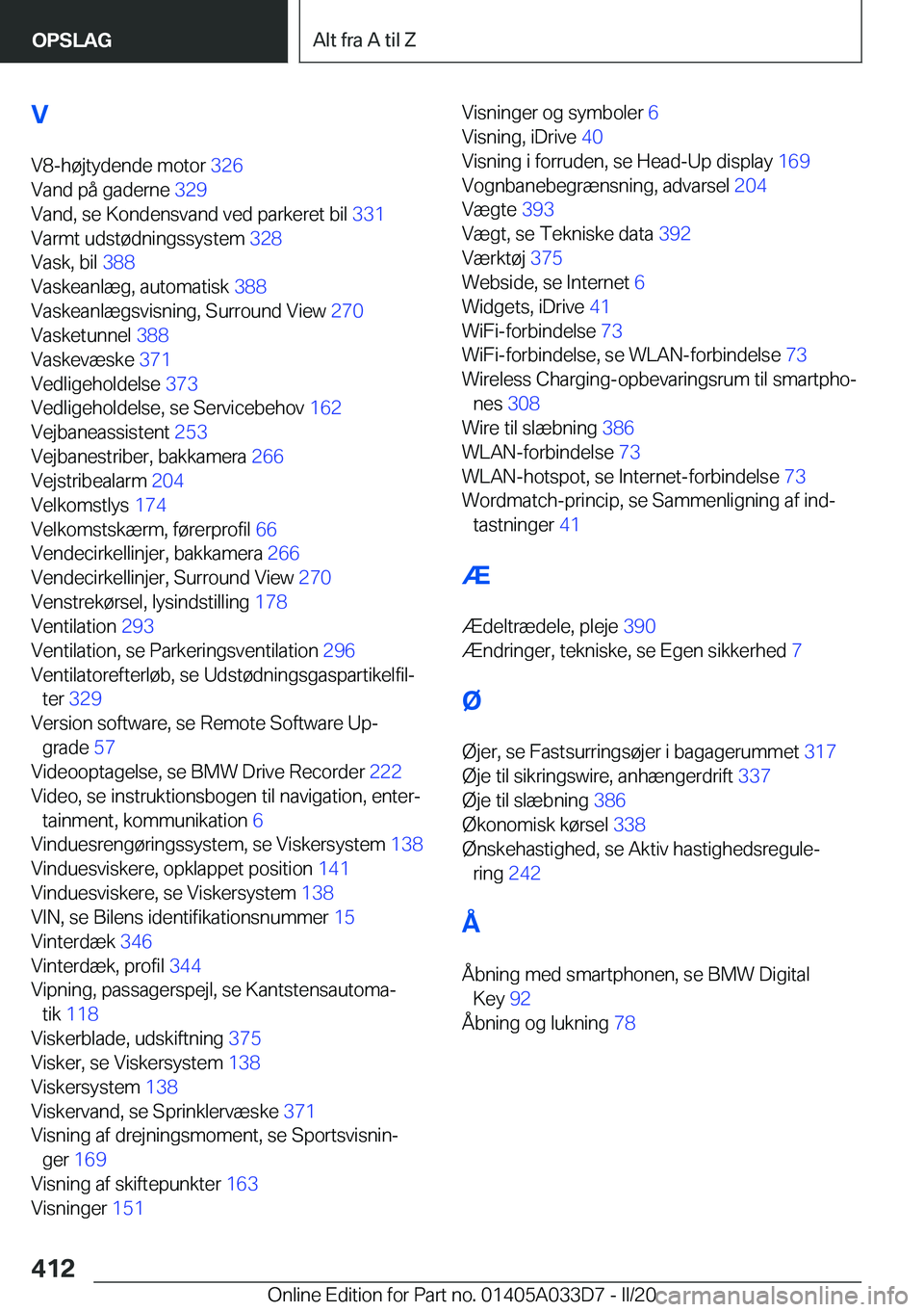 BMW X5 M 2020  InstruktionsbØger (in Danish) �V�V�8�-�h�