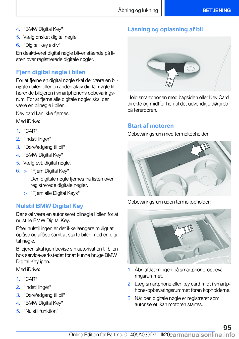 BMW X5 M 2020  InstruktionsbØger (in Danish) �4�.��B�M�W��D�i�g�i�t�a�l��K�e�y��5�.�V�æ�l�g��