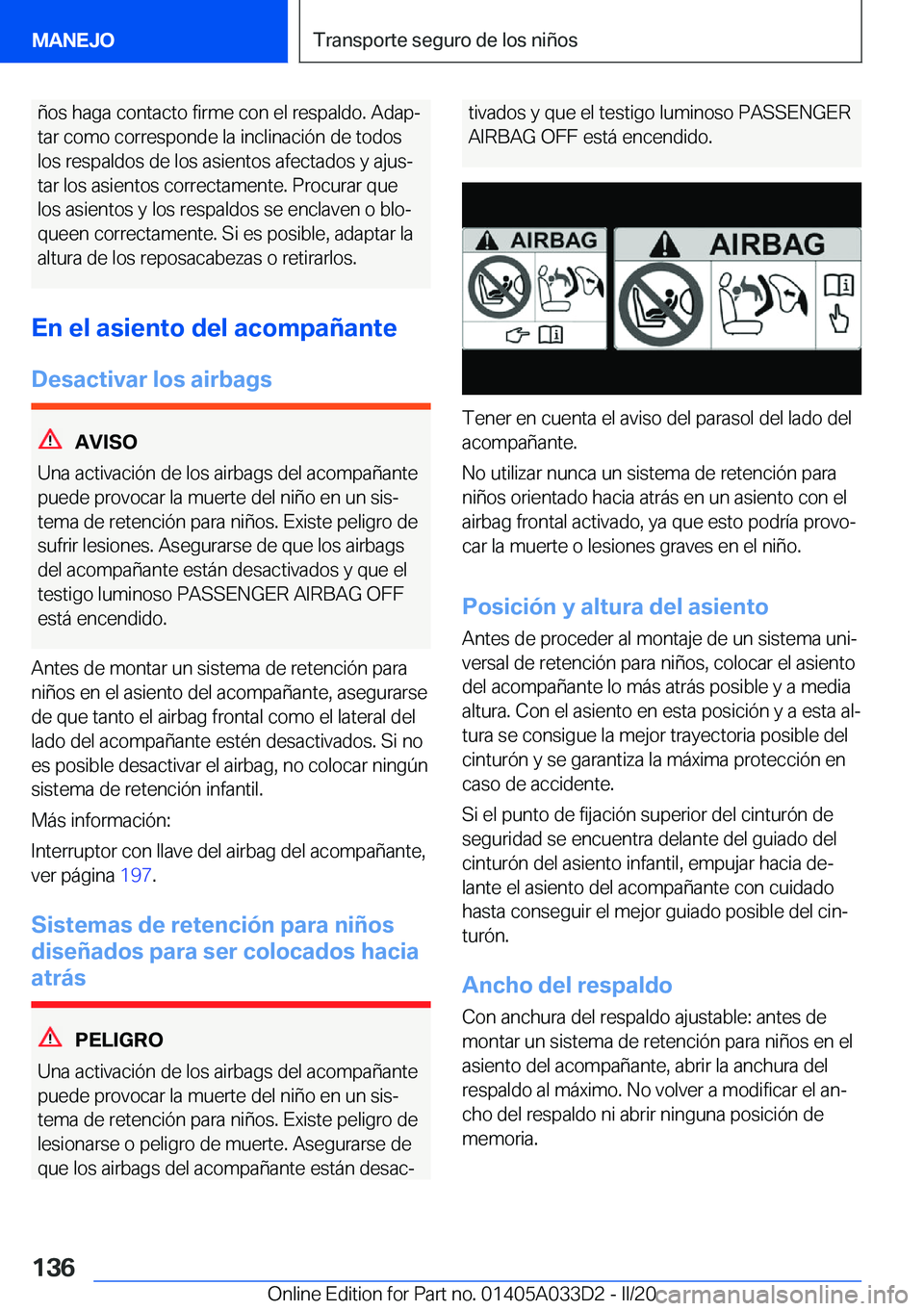 BMW X5 M 2020  Manuales de Empleo (in Spanish) �
