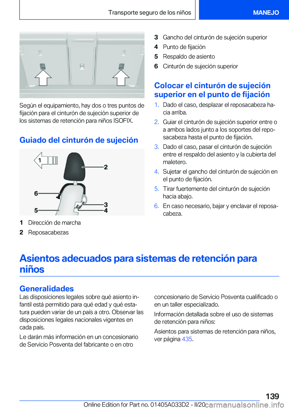 BMW X5 M 2020  Manuales de Empleo (in Spanish) �S�e�g�