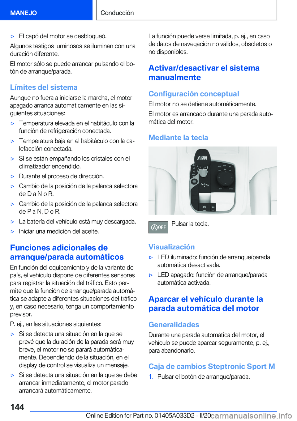 BMW X5 M 2020  Manuales de Empleo (in Spanish) 'x�E�l��c�a�p�