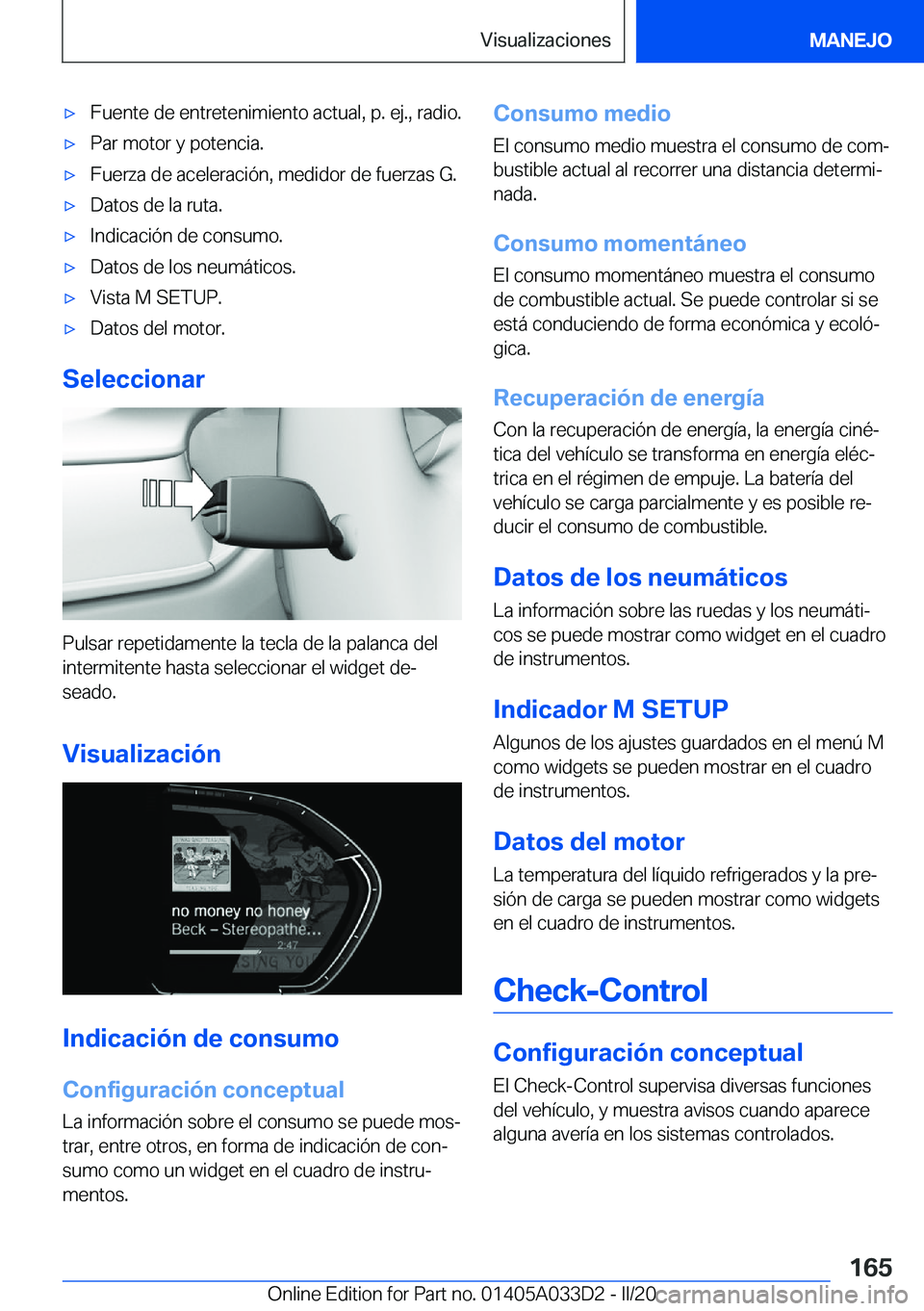 BMW X5 M 2020  Manuales de Empleo (in Spanish) 'x�F�u�e�n�t�e��d�e��e�n�t�r�e�t�e�n�i�m�i�e�n�t�o��a�c�t�u�a�l�,��p�.��e�j�.�,��r�a�d�i�o�.'x�P�a�r��m�o�t�o�r��y��p�o�t�e�n�c�i�a�.'x�F�u�e�r�z�a��d�e��a�c�e�l�e�r�a�c�i�