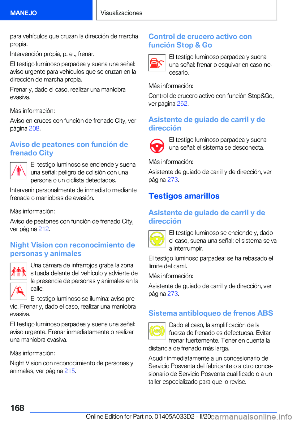 BMW X5 M 2020  Manuales de Empleo (in Spanish) �p�a�r�a��v�e�h�
