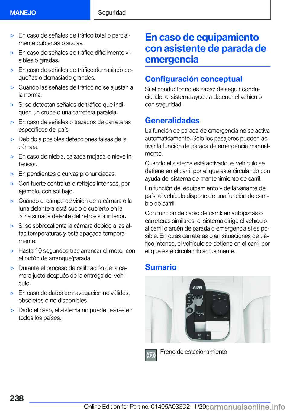BMW X5 M 2020  Manuales de Empleo (in Spanish) 'x�E�n��c�a�s�o��d�e��s�e�