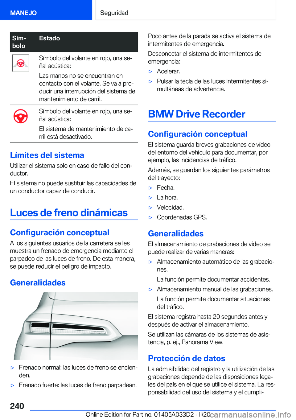 BMW X5 M 2020  Manuales de Empleo (in Spanish) �S�