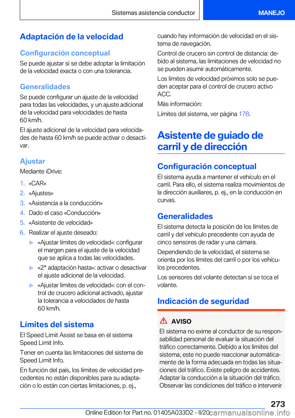 BMW X5 M 2020  Manuales de Empleo (in Spanish) �A�d�a�p�t�a�c�i�