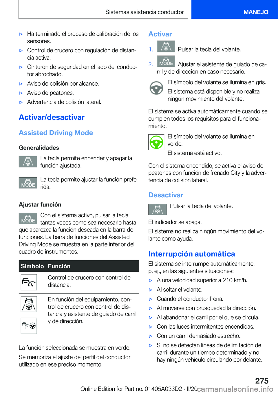 BMW X5 M 2020  Manuales de Empleo (in Spanish) 'x�H�a��t�e�r�m�i�n�a�d�o��e�l��p�r�o�c�e�s�o��d�e��c�a�l�i�b�r�a�c�i�