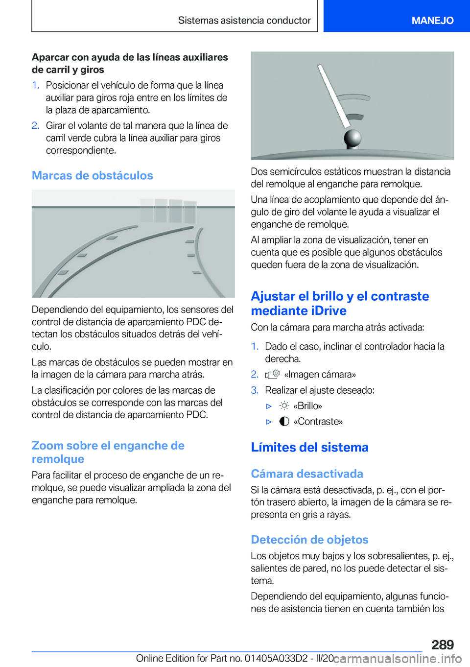 BMW X5 M 2020  Manuales de Empleo (in Spanish) �A�p�a�r�c�a�r��c�o�n��a�y�u�d�a��d�e��l�a�s��l�