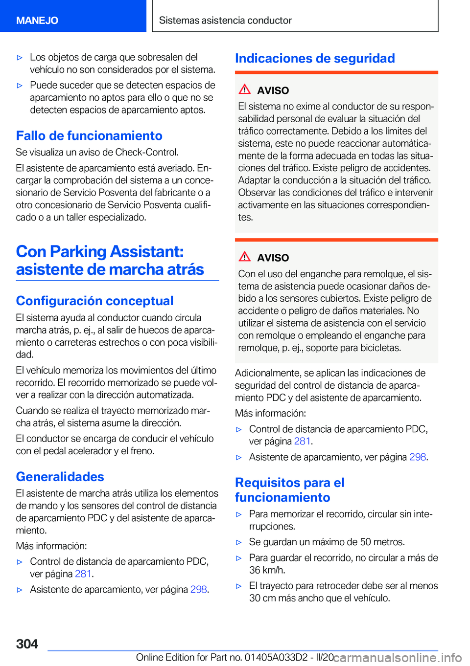 BMW X5 M 2020  Manuales de Empleo (in Spanish) 'x�L�o�s��o�b�j�e�t�o�s��d�e��c�a�r�g�a��q�u�e��s�o�b�r�e�s�a�l�e�n��d�e�l
�v�e�h�