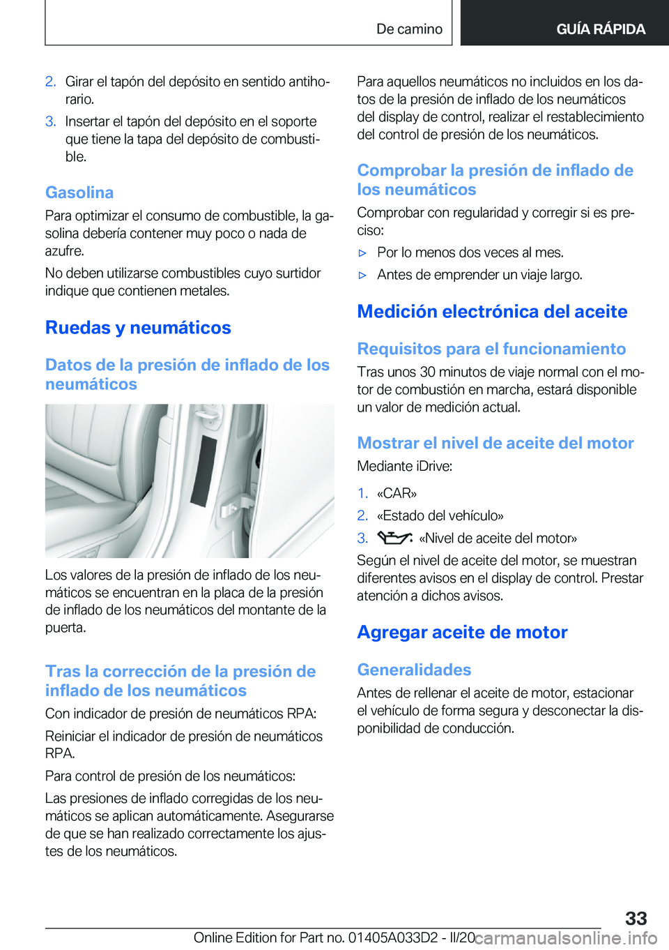 BMW X5 M 2020  Manuales de Empleo (in Spanish) �2�.�G�i�r�a�r��e�l��t�a�p�
