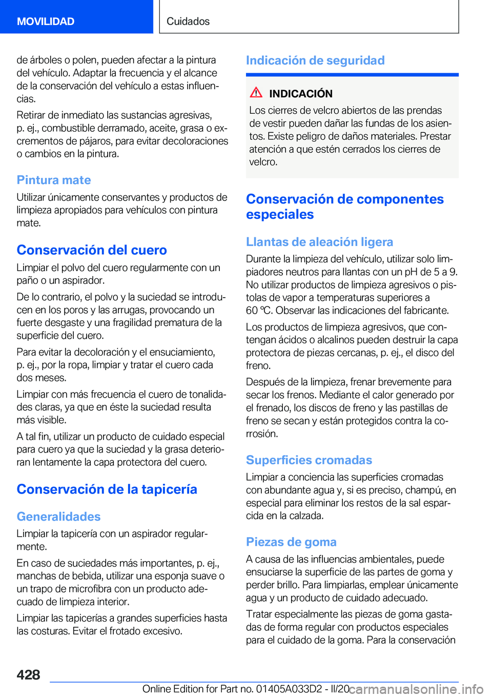 BMW X5 M 2020  Manuales de Empleo (in Spanish) �d�e��