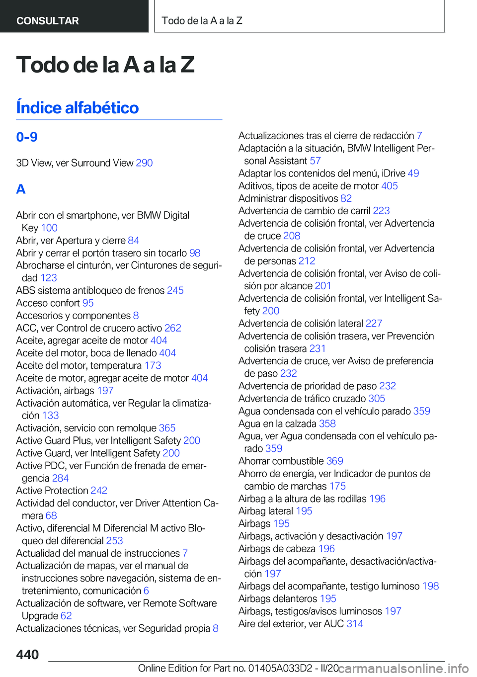 BMW X5 M 2020  Manuales de Empleo (in Spanish) �T�o�d�o��d�e��l�a��A��a��l�a��Z
�