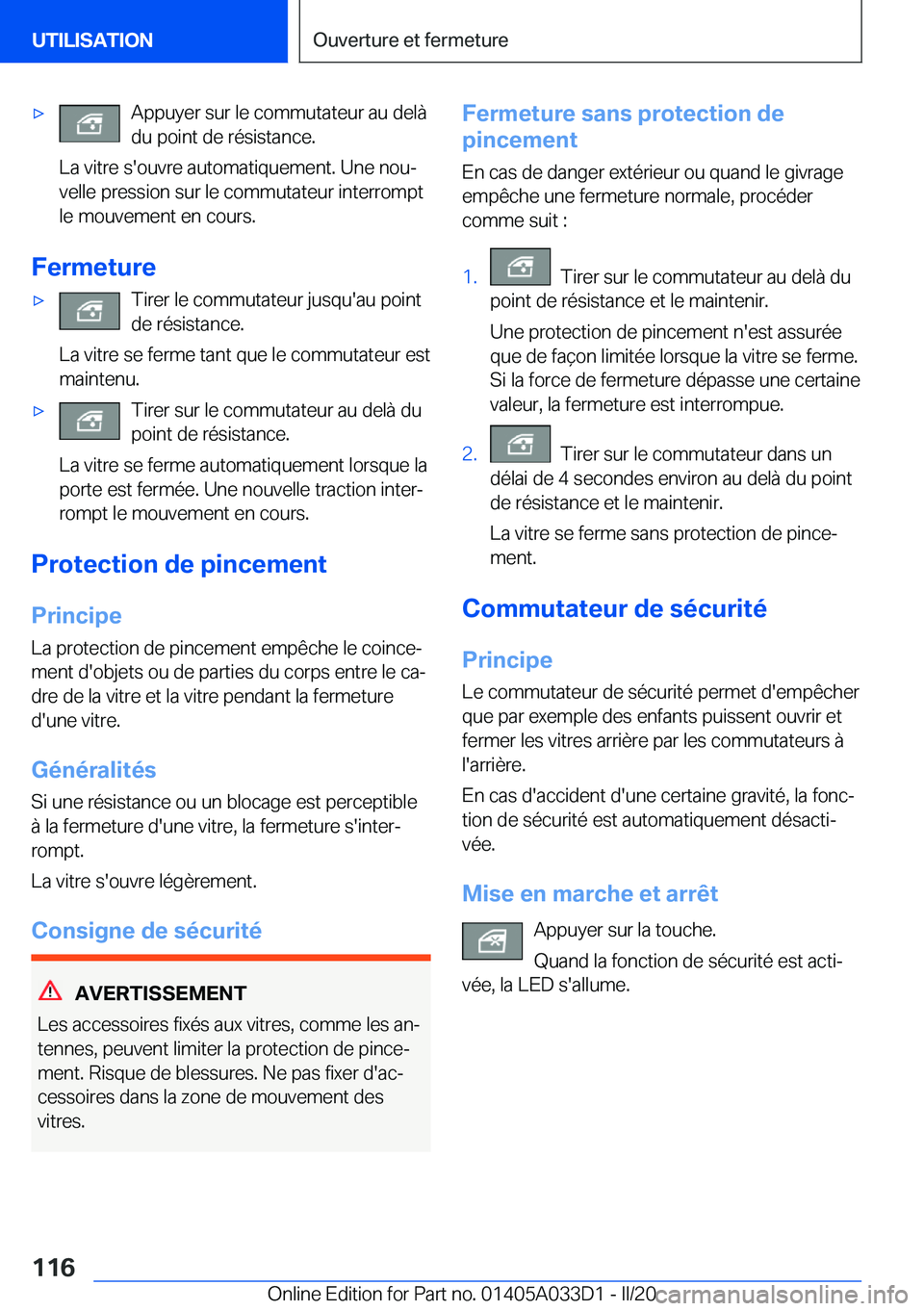 BMW X5 M 2020  Notices Demploi (in French) 'x�A�p�p�u�y�e�r��s�u�r��l�e��c�o�m�m�u�t�a�t�e�u�r��a�u��d�e�l�