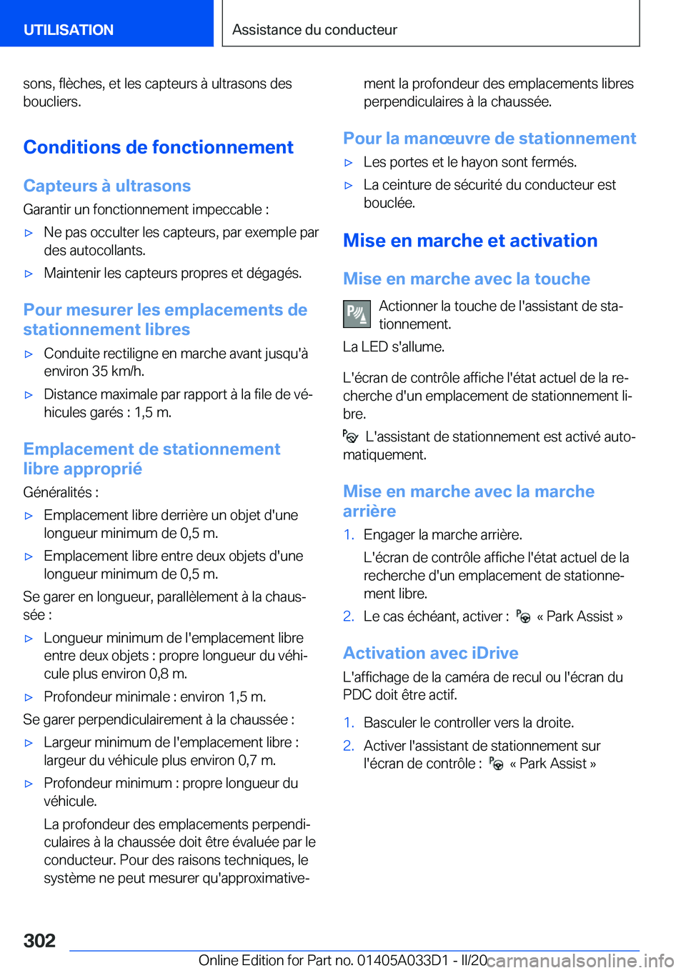BMW X5 M 2020  Notices Demploi (in French) �s�o�n�s�,��f�l�è�c�h�e�s�,��e�t��l�e�s��c�a�p�t�e�u�r�s��