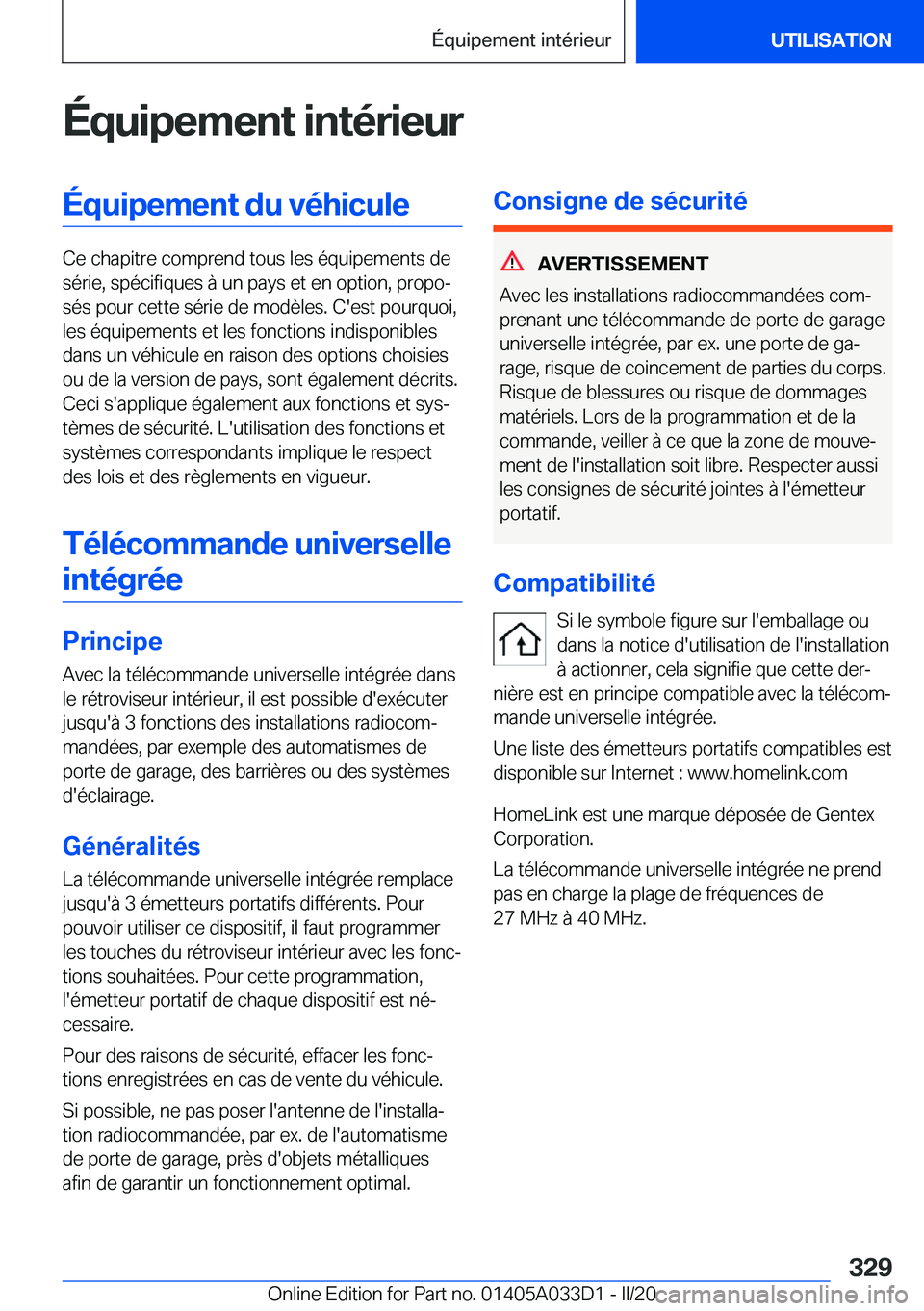 BMW X5 M 2020  Notices Demploi (in French) �