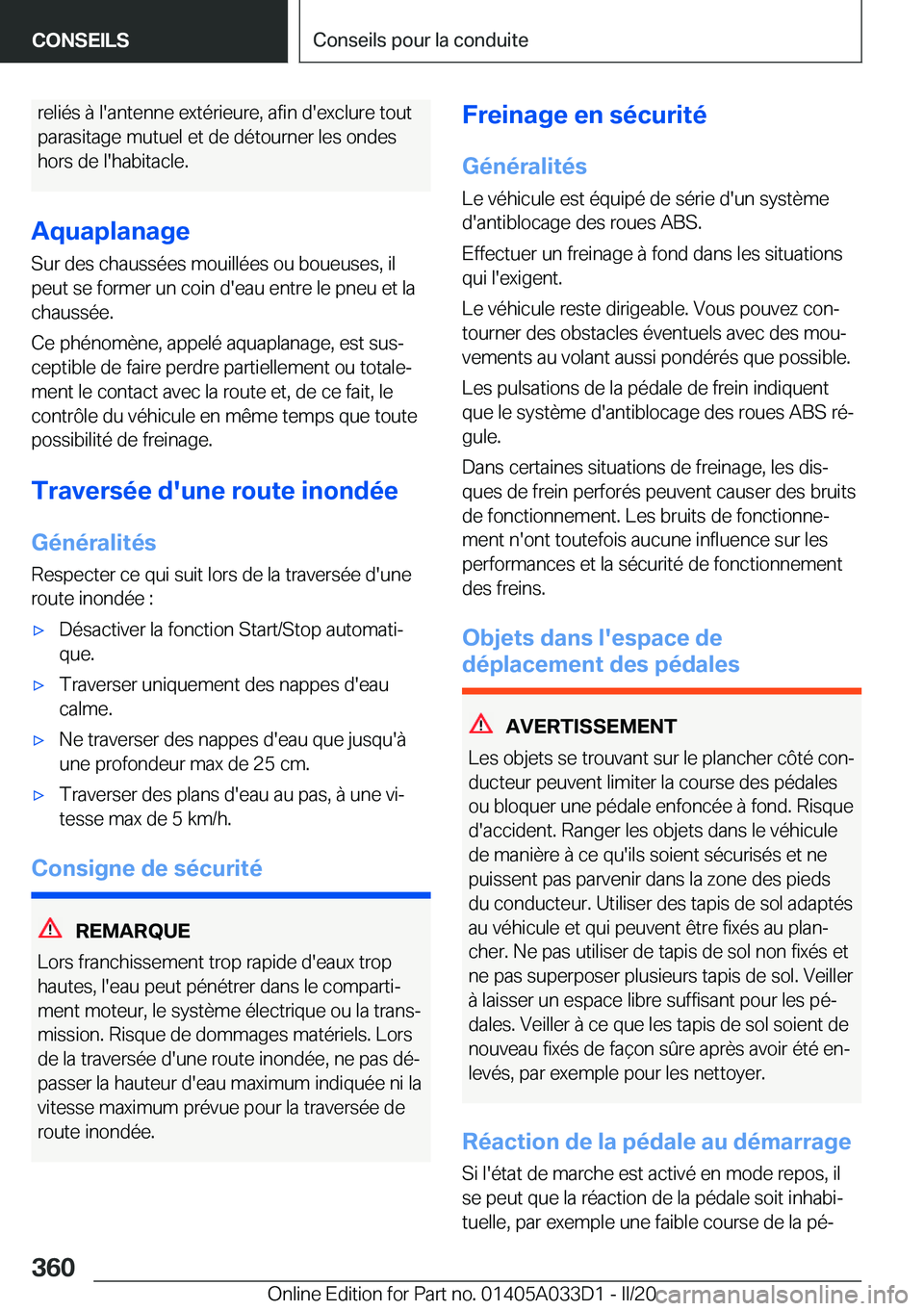 BMW X5 M 2020  Notices Demploi (in French) �r�e�l�i�é�s��