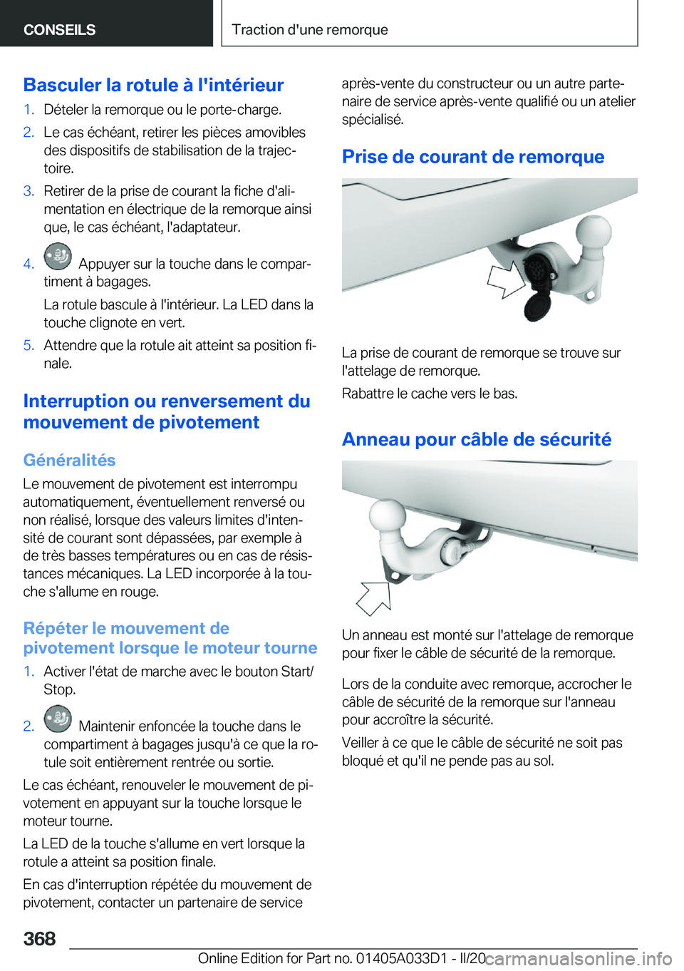 BMW X5 M 2020  Notices Demploi (in French) �B�a�s�c�u�l�e�r��l�a��r�o�t�u�l�e��