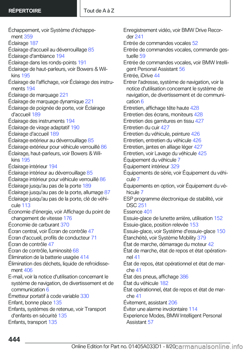 BMW X5 M 2020  Notices Demploi (in French) �