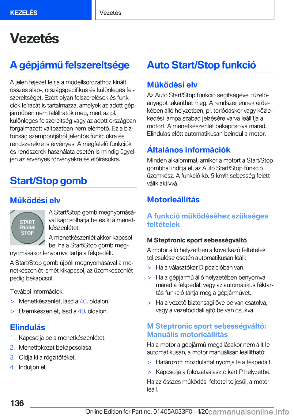 BMW X5 M 2020  Kezelési útmutató (in Hungarian) �V�e�z�e�t�