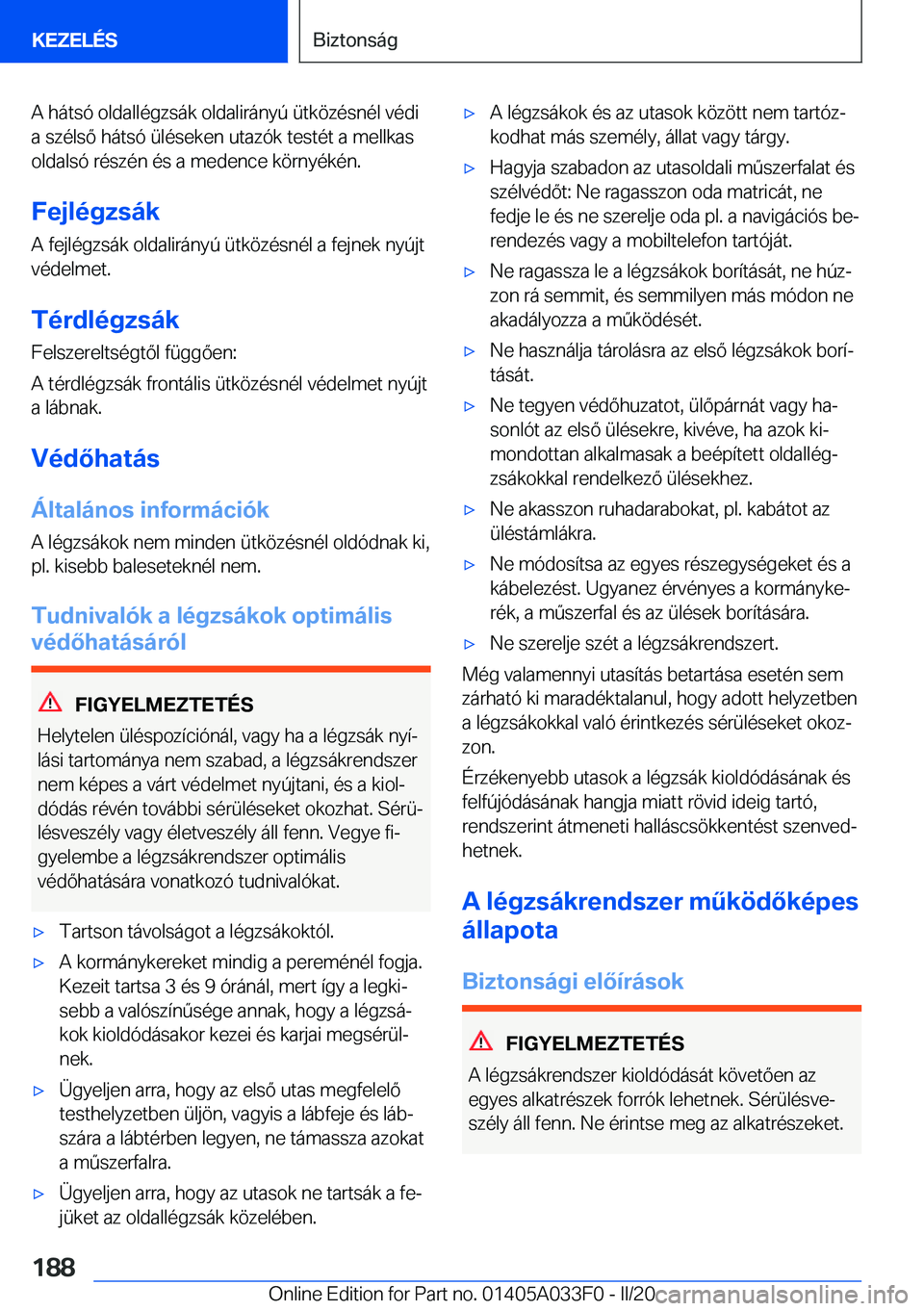 BMW X5 M 2020  Kezelési útmutató (in Hungarian) �A��h�