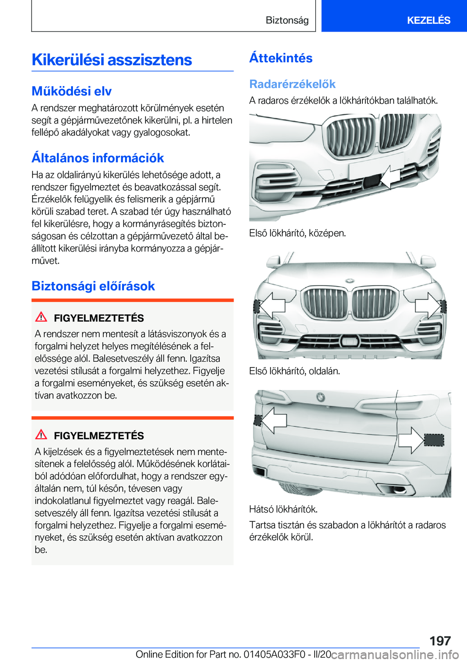 BMW X5 M 2020  Kezelési útmutató (in Hungarian) �K�i�k�e�r�