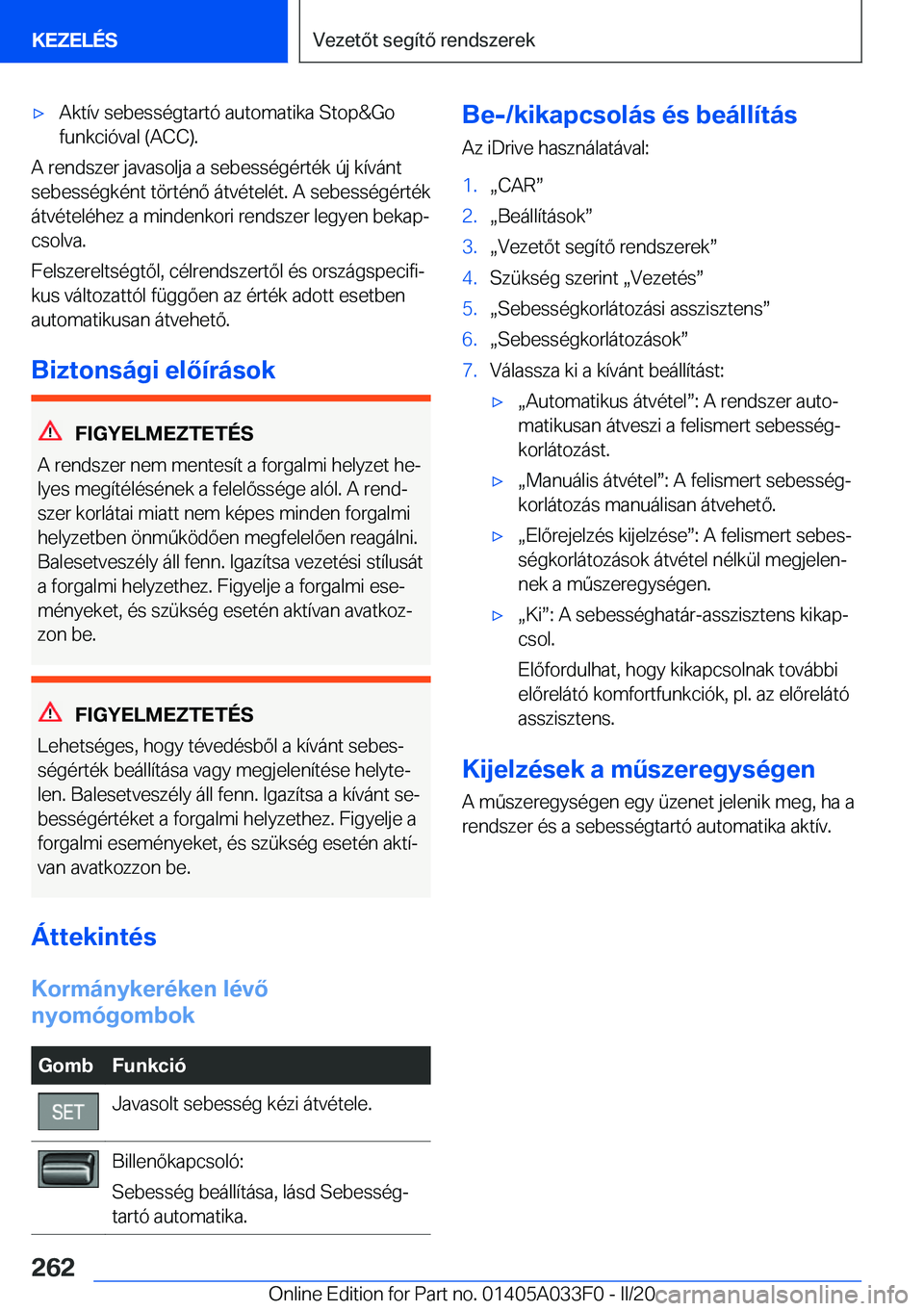 BMW X5 M 2020  Kezelési útmutató (in Hungarian) 'x�A�k�t�