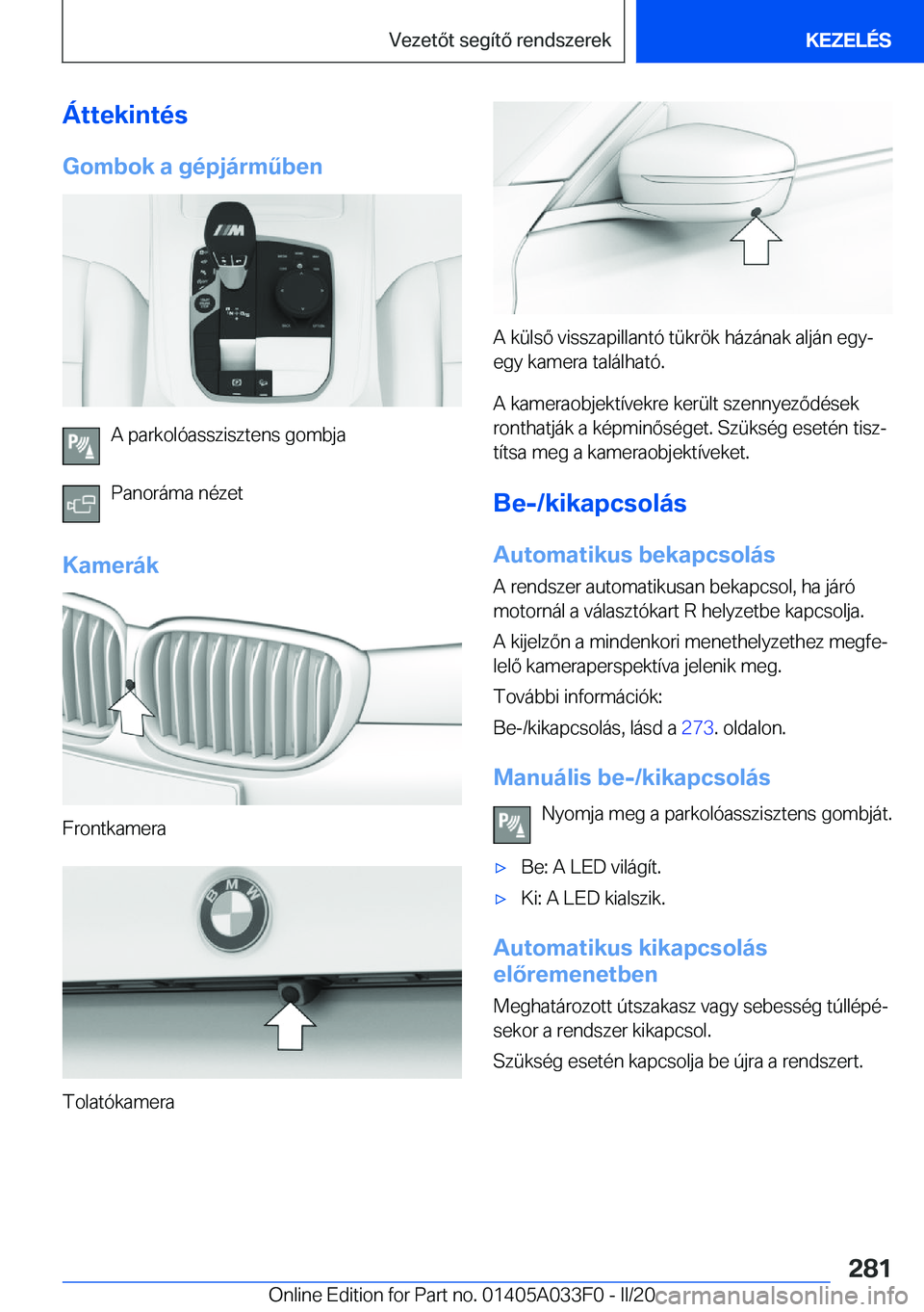 BMW X5 M 2020  Kezelési útmutató (in Hungarian) �
