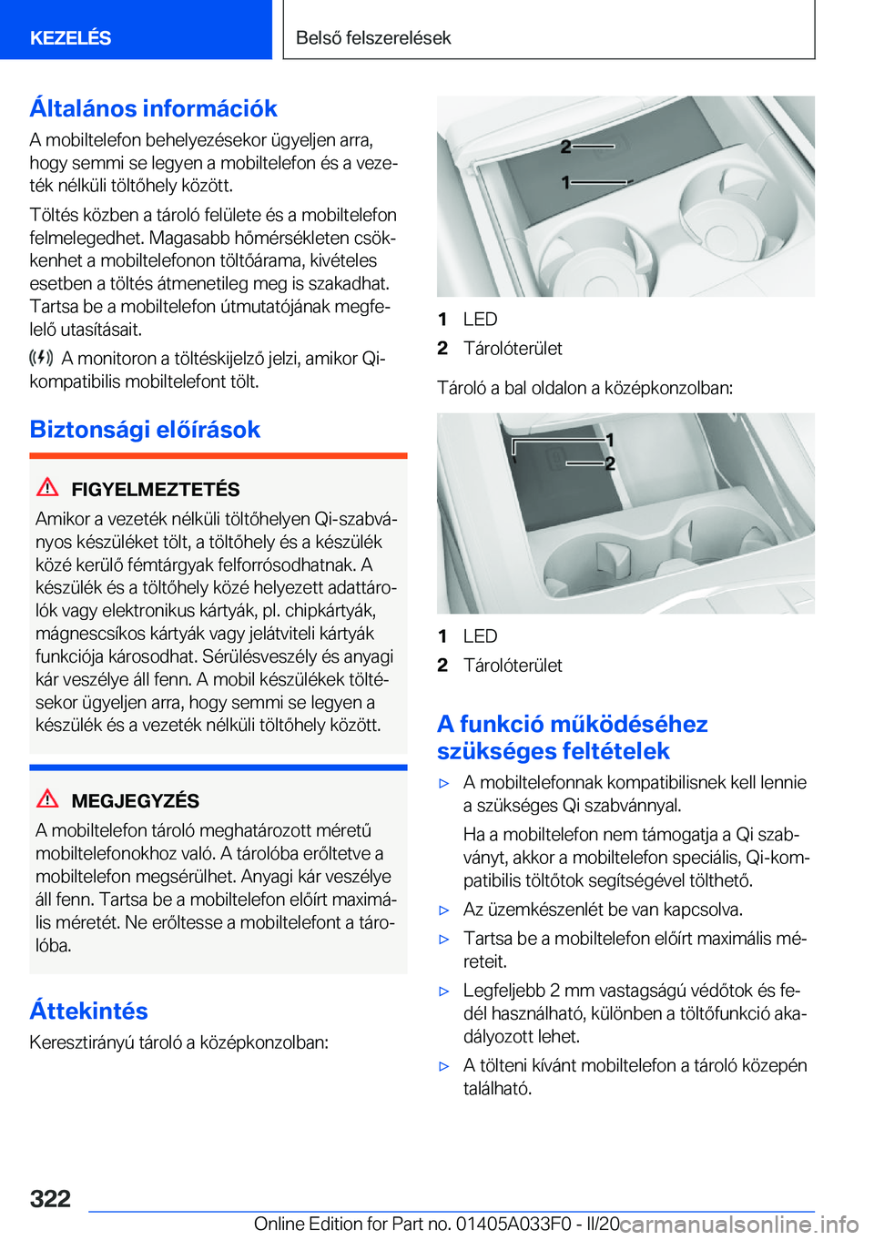 BMW X5 M 2020  Kezelési útmutató (in Hungarian) �
