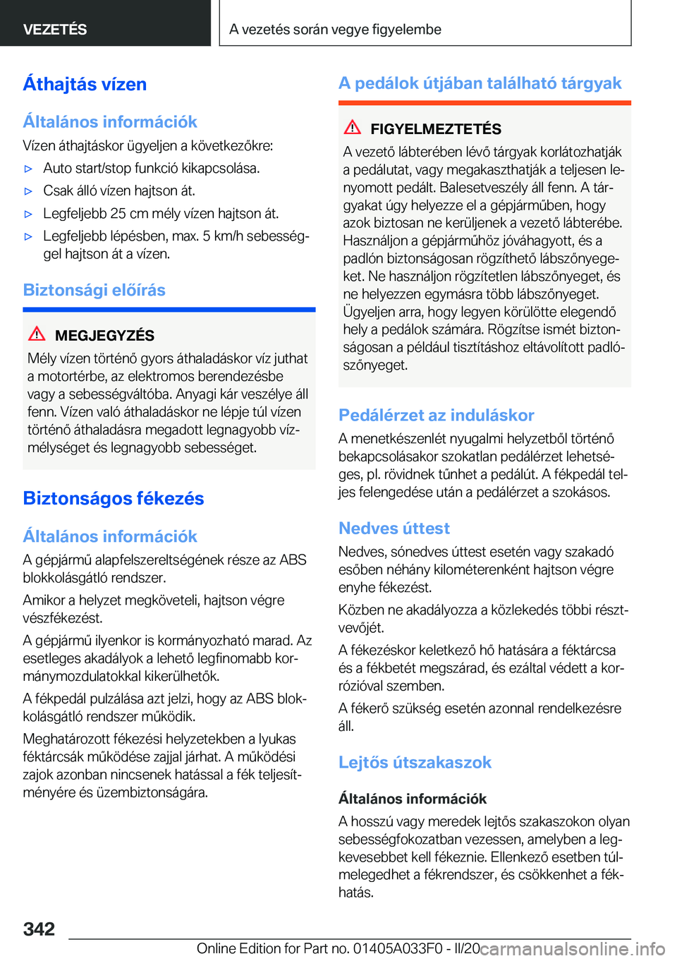BMW X5 M 2020  Kezelési útmutató (in Hungarian) �