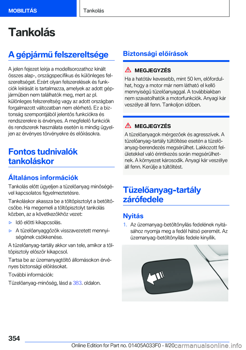 BMW X5 M 2020  Kezelési útmutató (in Hungarian) �T�a�n�k�o�l�