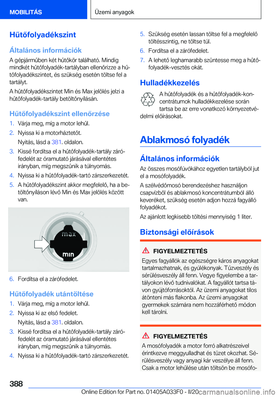 BMW X5 M 2020  Kezelési útmutató (in Hungarian) �H2�t�