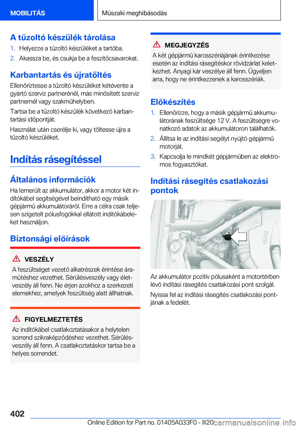 BMW X5 M 2020  Kezelési útmutató (in Hungarian) �A��t2�z�o�l�t�
