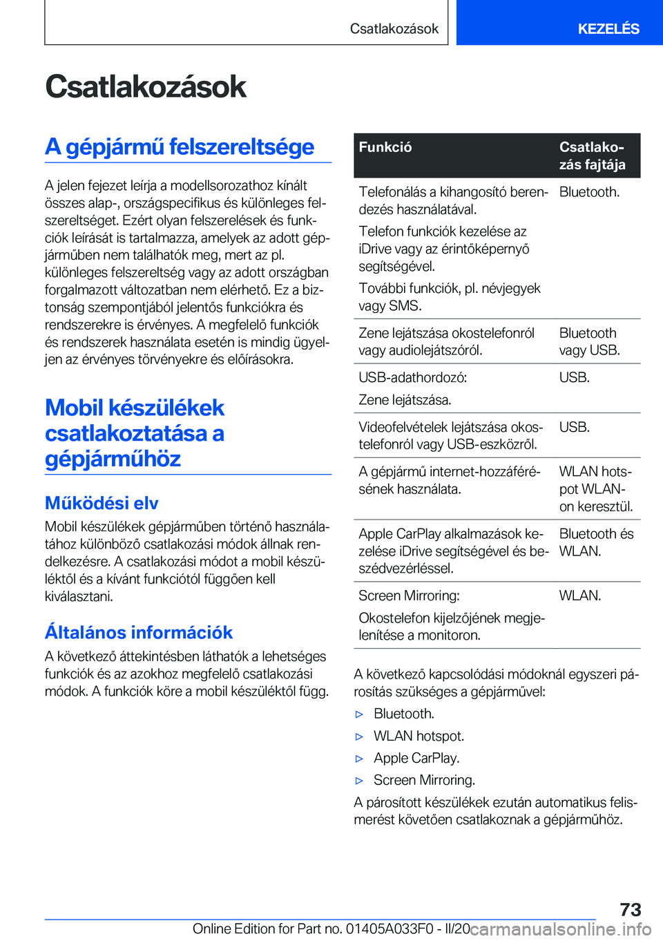 BMW X5 M 2020  Kezelési útmutató (in Hungarian) �C�s�a�t�l�a�k�o�z�