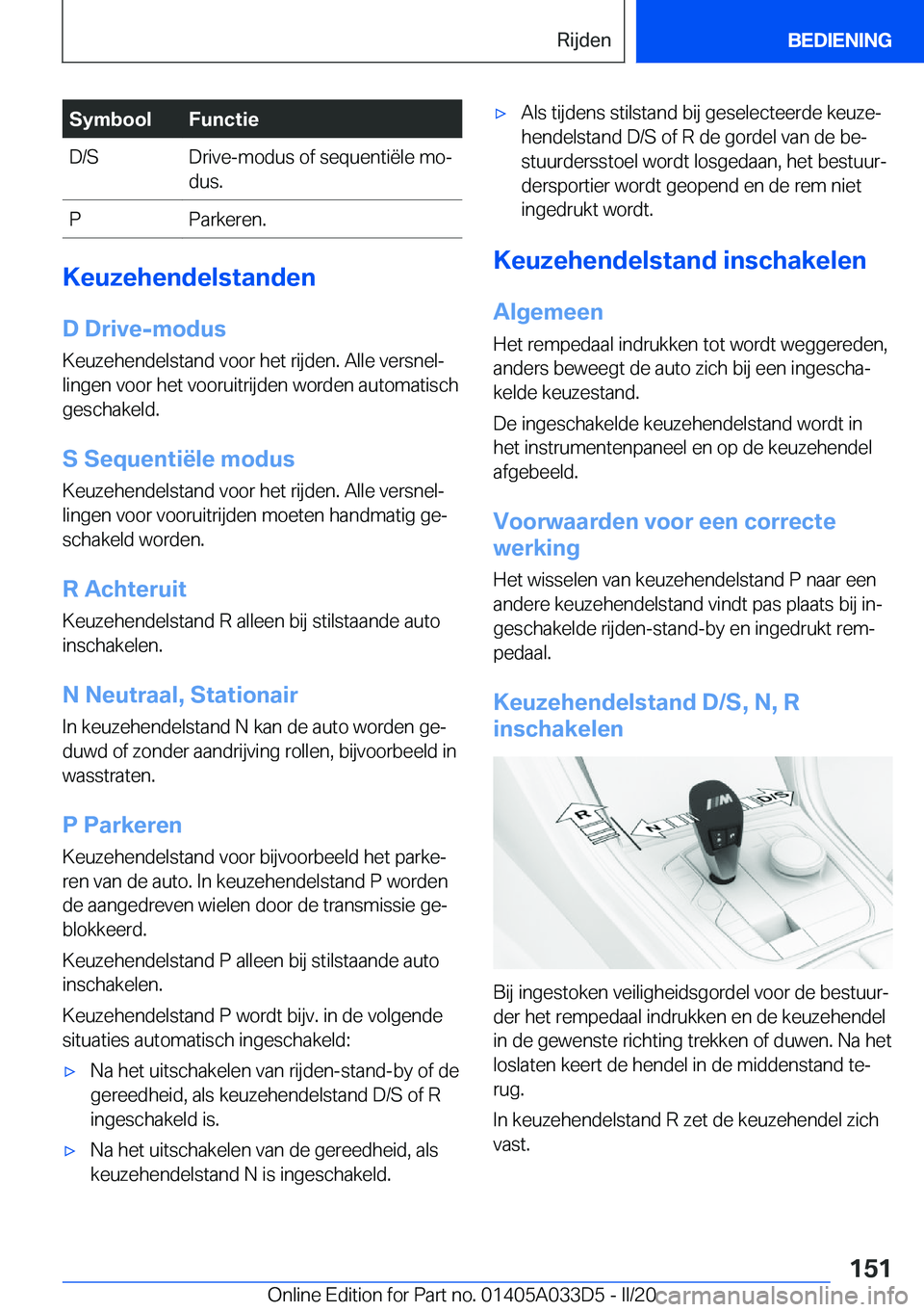 BMW X5 M 2020  Instructieboekjes (in Dutch) �S�y�m�b�o�o�l�F�u�n�c�t�i�e�D�/�S�D�r�i�v�e�-�m�o�d�u�s��o�f��s�e�q�u�e�n�t�i�