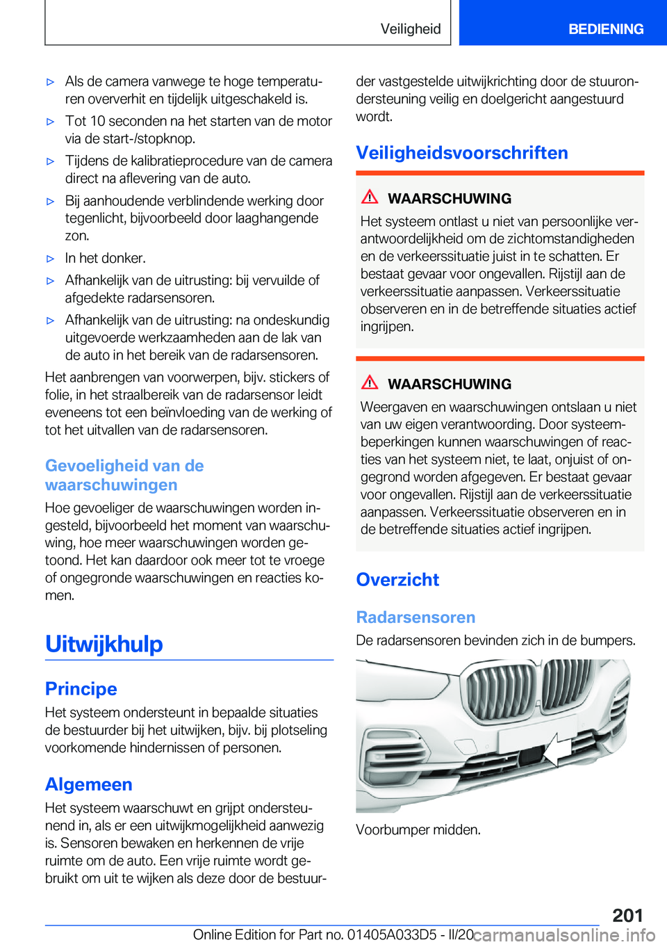 BMW X5 M 2020  Instructieboekjes (in Dutch) 'x�A�l�s��d�e��c�a�m�e�r�a��v�a�n�w�e�g�e��t�e��h�o�g�e��t�e�m�p�e�r�a�t�uj�r�e�n��o�v�e�r�v�e�r�h�i�t��e�n��t�i�j�d�e�l�i�j�k��u�i�t�g�e�s�c�h�a�k�e�l�d��i�s�.'x�T�o�t��1�0��s�e