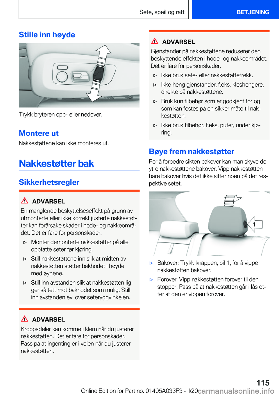 BMW X5 M 2020  InstruksjonsbØker (in Norwegian) �S�t�i�l�l�e��i�n�n��h�